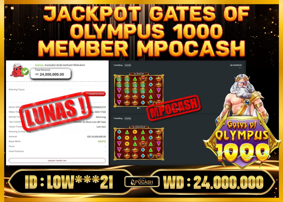MPOCASH JACKPOT GATES OF OLYMPUS